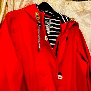 Brand new Joules Right As Rain waterproof coat. Perfect for spring showers.